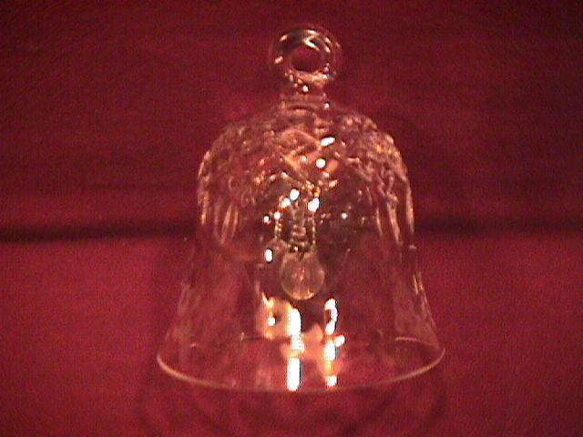 Rogaska Fine Crystal (Gallia) Christmas Ornament Bell