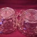 Hazel Atlas Depression Glass (American/Cube) Creamer & Sugar
