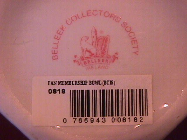 Belleek Porcelain (Fan Membership Bowl)