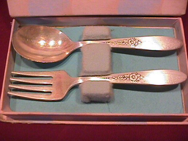 Oneida Community Silver Plate (Fantasy) Infant Feeding Set