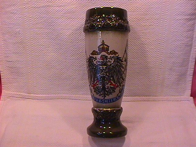 Deutschland Handarbeit Germany Coat of Arms Vase