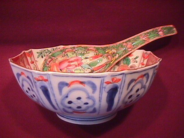 Japanese (Imari) Sauce Bowl & Ladle