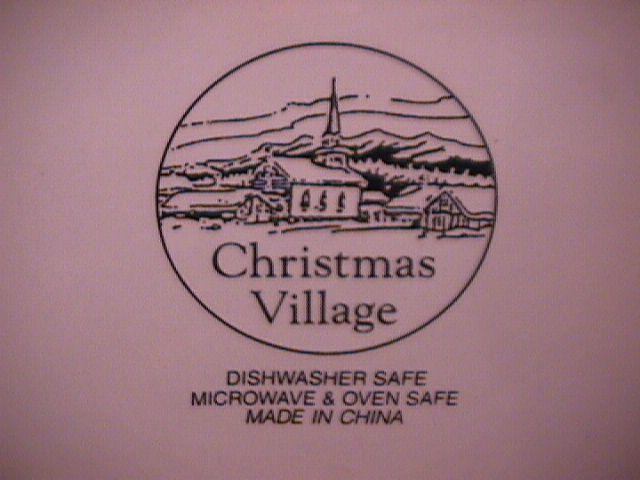 China Fine China (Christmas Village) Dinner Plate