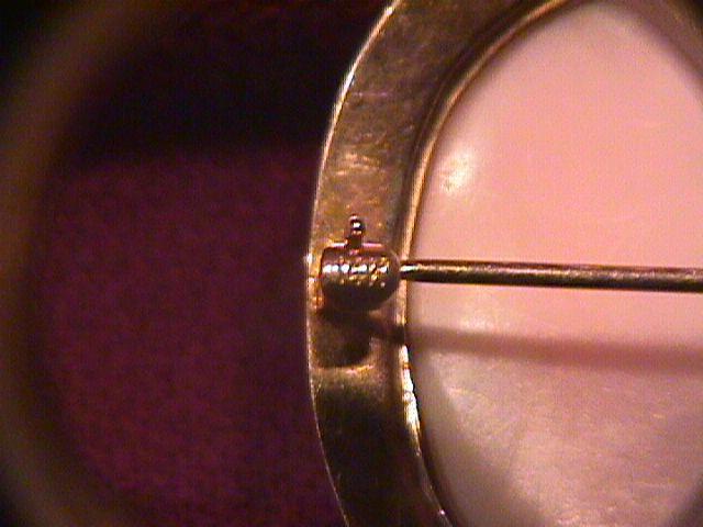 Solid 14k Gold= White, High Relief Cameo