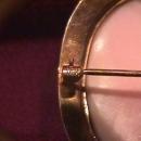 Solid 14k Gold= White, High Relief Cameo