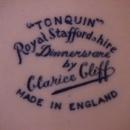 Royal Staffordshire-Clarice Cliff (Tonquin Blue) Covered Sugar