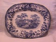 Royal Staffordshire-Clarice Cliff (Tonquin Blue) Roast Platter