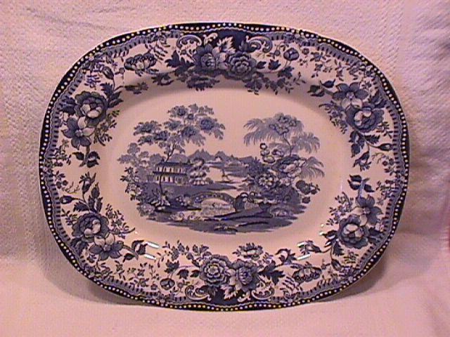 Royal Staffordshire-Clarice Cliff (Tonquin Blue) Roast Platter