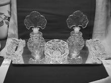 Vintage 1930's Era (Vanity Set) Mirored Plateau