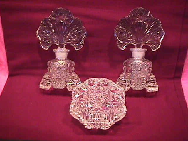 Vintage 1930's Era (Vanity Set) Mirored Plateau