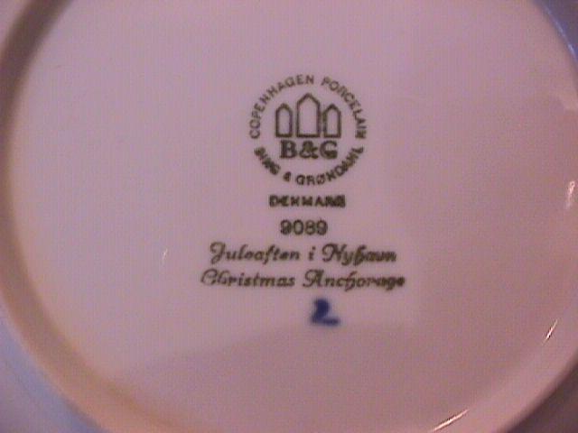 Bing & Grondahl Christmas Plate (Christmas Anchorage ) 1989