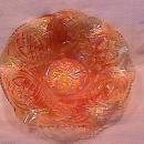 Millersburg Carnival Glass (Whirling Leaves) Bowl-Marigold