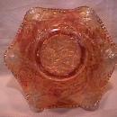 Millersburg Carnival Glass (Whirling Leaves) Bowl-Marigold
