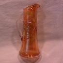 Carnival Glass ( Morning Glory Miniature Pitcher) Marigold