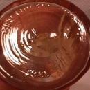 Carnival Glass ( Morning Glory Miniature Pitcher) Marigold