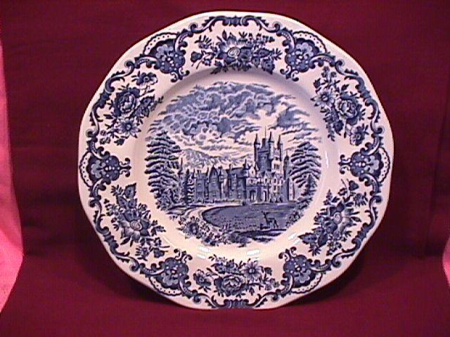 Wedgwood China (Royal Homes of Britain)-Blue Dinner Plate