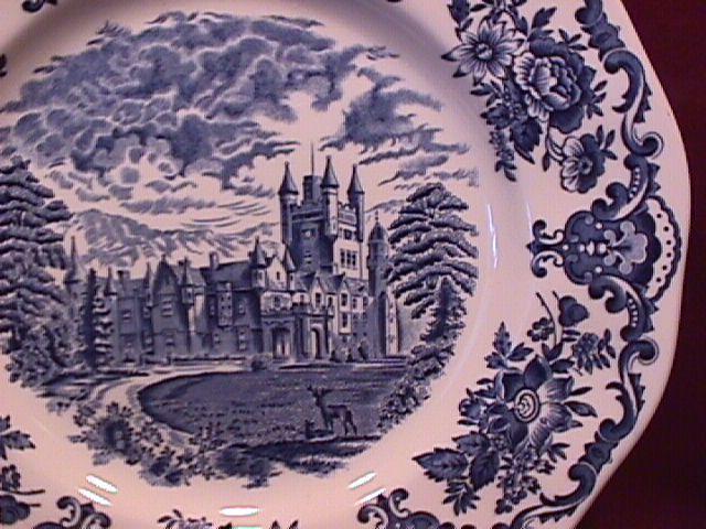 Wedgwood China (Royal Homes of Britain)-Blue Dinner Plate