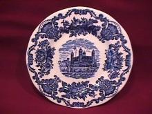 Wedgwood China (Royal Homes of Britain)-Blue Cake Plate