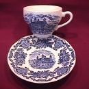 Wedgwood China (Royal Homes of Britain)-Blue Cup & Saucer