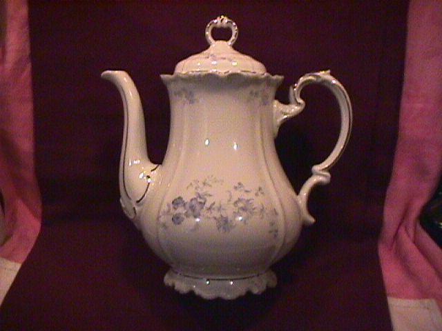 Edelstein Fine China (Ocean Blue) Covered Coffee Pot