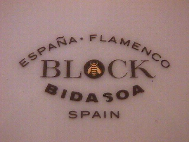 Block Bidasoa (Flamenco) Dinner Plate-As is