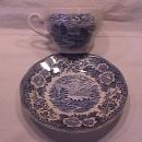 Royal Warwick China (Lochs of Scotland)-Blue Cup & Saucer