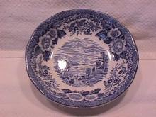 Royal Warwick China (Lochs of Scotland)-Blue Fruit Bowl