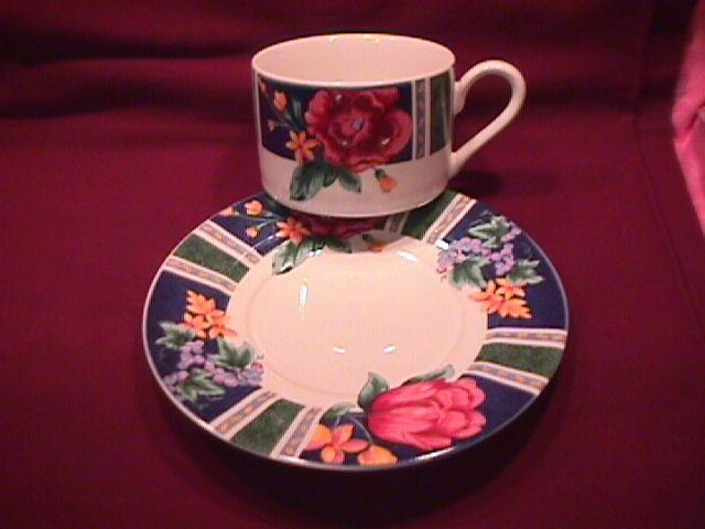 Sango Fine China (Margaux 92 #4835) Cup & Saucer