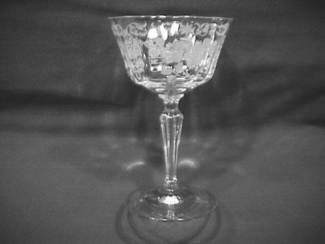 Fostoria Crystal (Midnight Rose)=#6009 Claret/Champagne