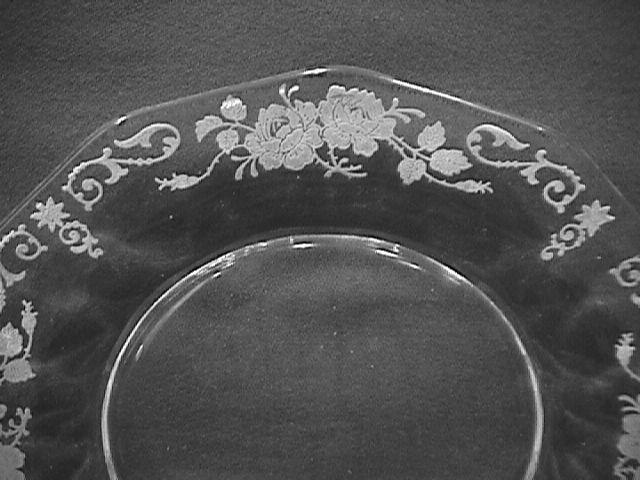 Fostoria Crystal (Midnight Rose)=#6009 Salad Plate