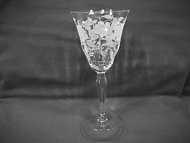 Morgantown Crystal (American Beauty)=#734 Goblet