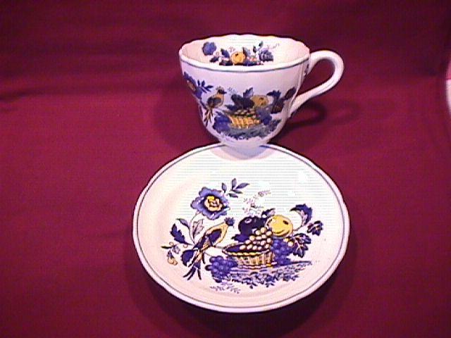 Spode China (Blue Bird)=#S-3274 Cup & Saucer