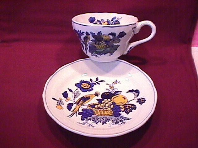 Spode China (Blue Bird)=#S-3274 Oversize Cup & Saucer