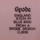 Spode China (Blue Bird)=#S-3274 Oversize Cup & Saucer