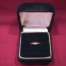 Antique Dainty 10K Gold & Diamond Ring