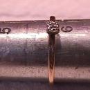 Antique Dainty 10K Gold & Diamond Ring