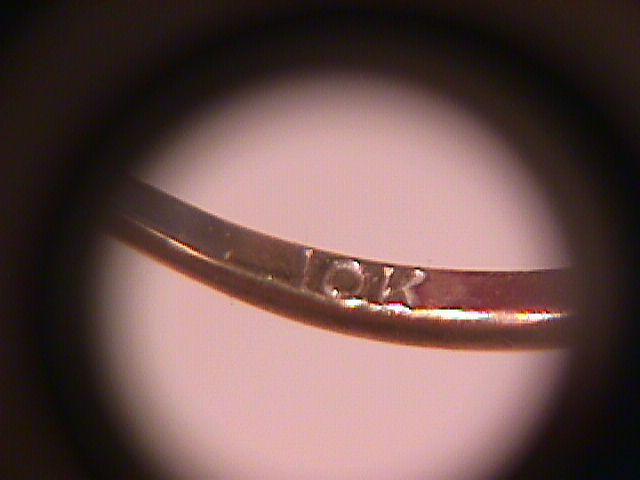 Antique Dainty 10K Gold & Diamond Ring