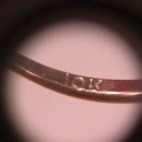 Antique Dainty 10K Gold & Diamond Ring