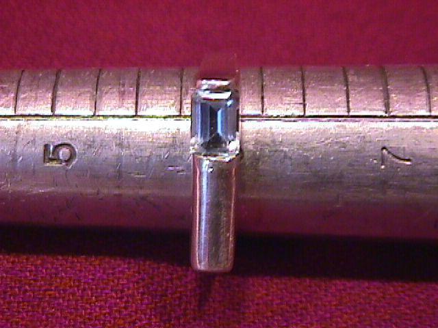 Sterling Modern Ring with a Aqua Stone