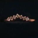 10K Solid Gold & Small Diamond Dainty Ring