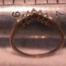 10K Solid Gold & Small Diamond Dainty Ring