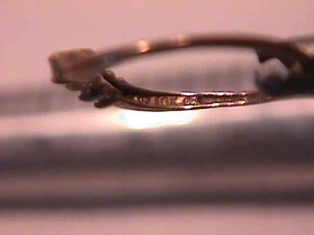10K Solid Gold & Small Diamond Dainty Ring