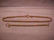 JNY Tagged= Wheat Chain Necklace & Bracelet