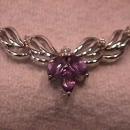 Thailand Set=Elegant Sterling & Amethyst Necklace & Earrings