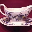 Spode China (Blue Bird)=S-3274 Gravy Boat & Liner