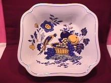 Spode China (Blue Bird)=S-3274 Square Vegetable