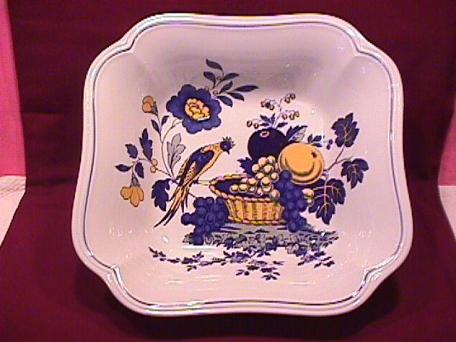 Spode China (Blue Bird)=S-3274 Square Vegetable