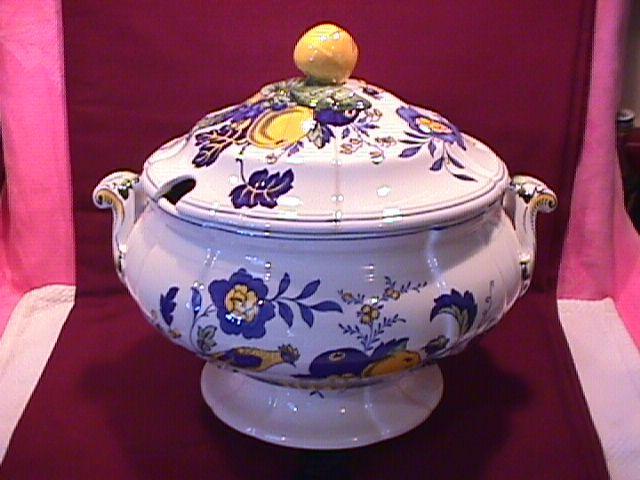 Spode China (Blue Bird)=S-3274 Covered Tureen