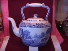Spode Fine China (Italian Blue) Huge Kettle