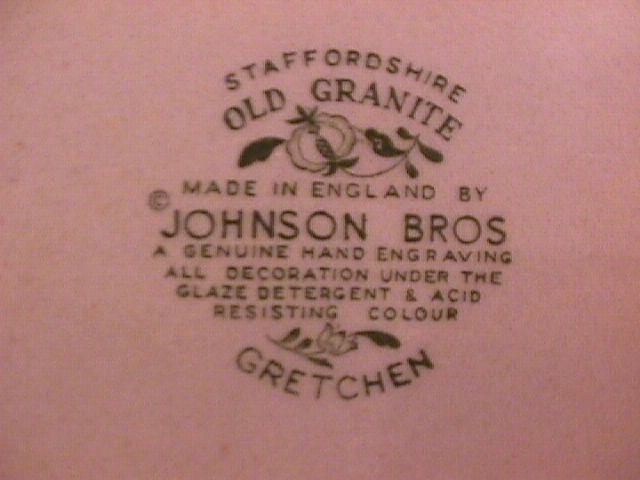 Johnson Brothers (Gretchen)=Green 2-Cake Plates